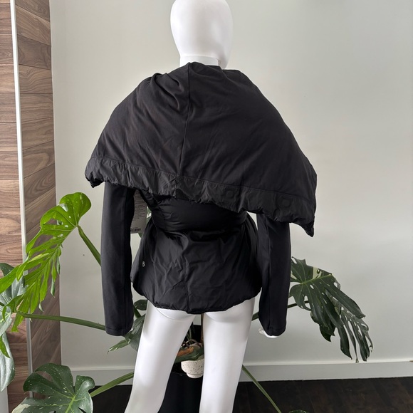 Lululemon Down To The Studio Jacket Black Reversible Slub Denim Black NWT 10❤️ - Picture 8 of 10